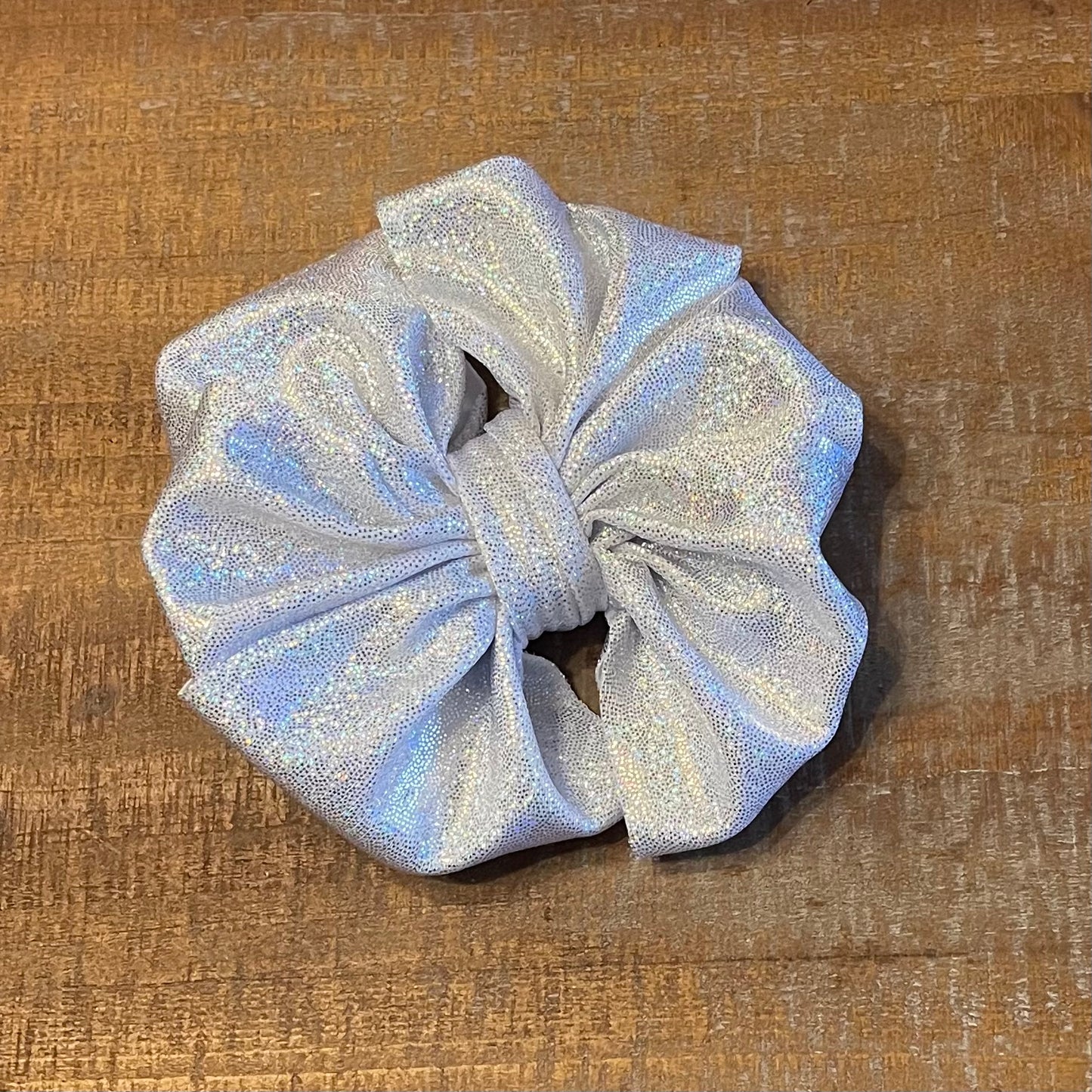 Silver Holo Messy Bows
