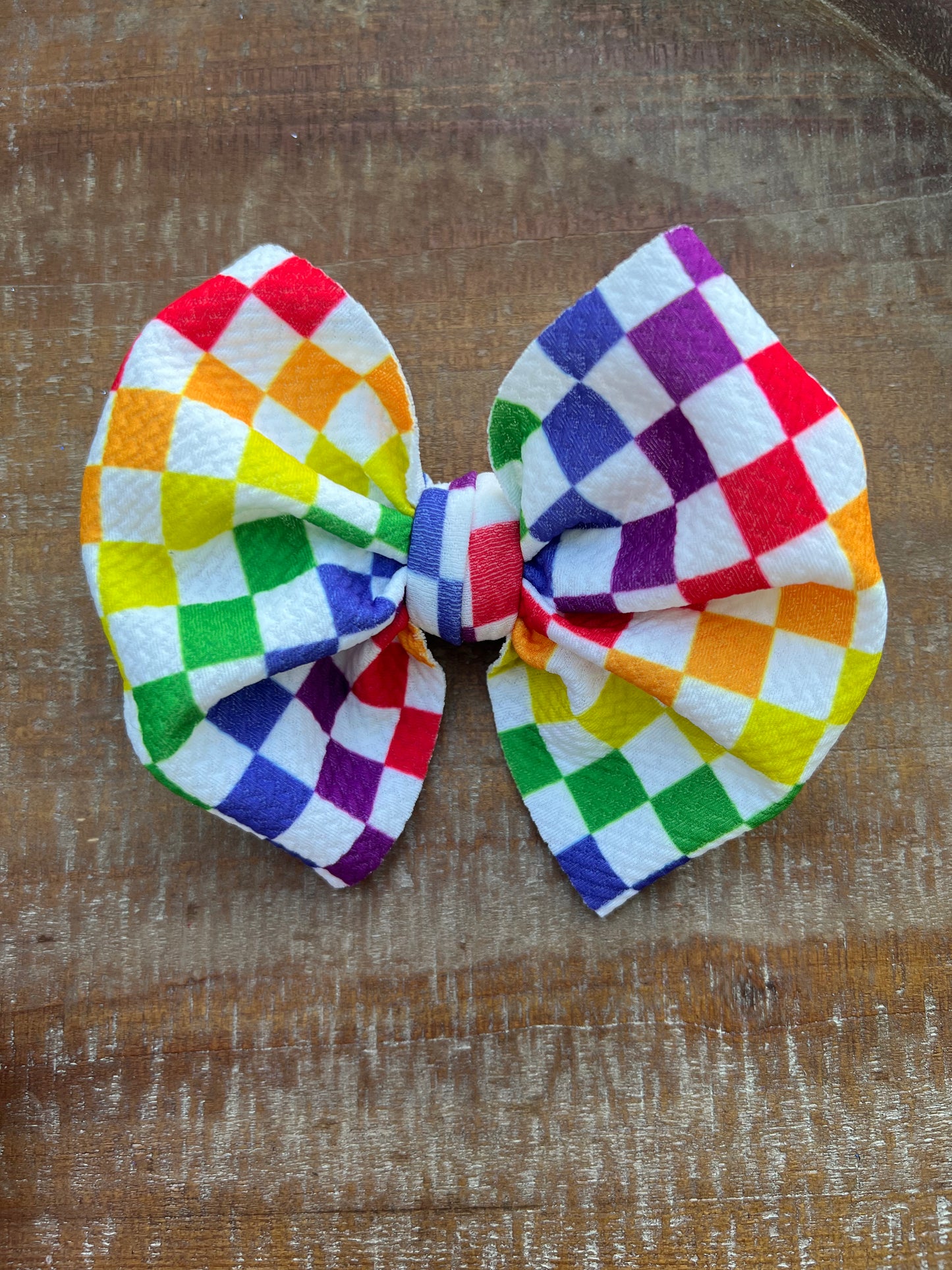Colorful Checkered Bows