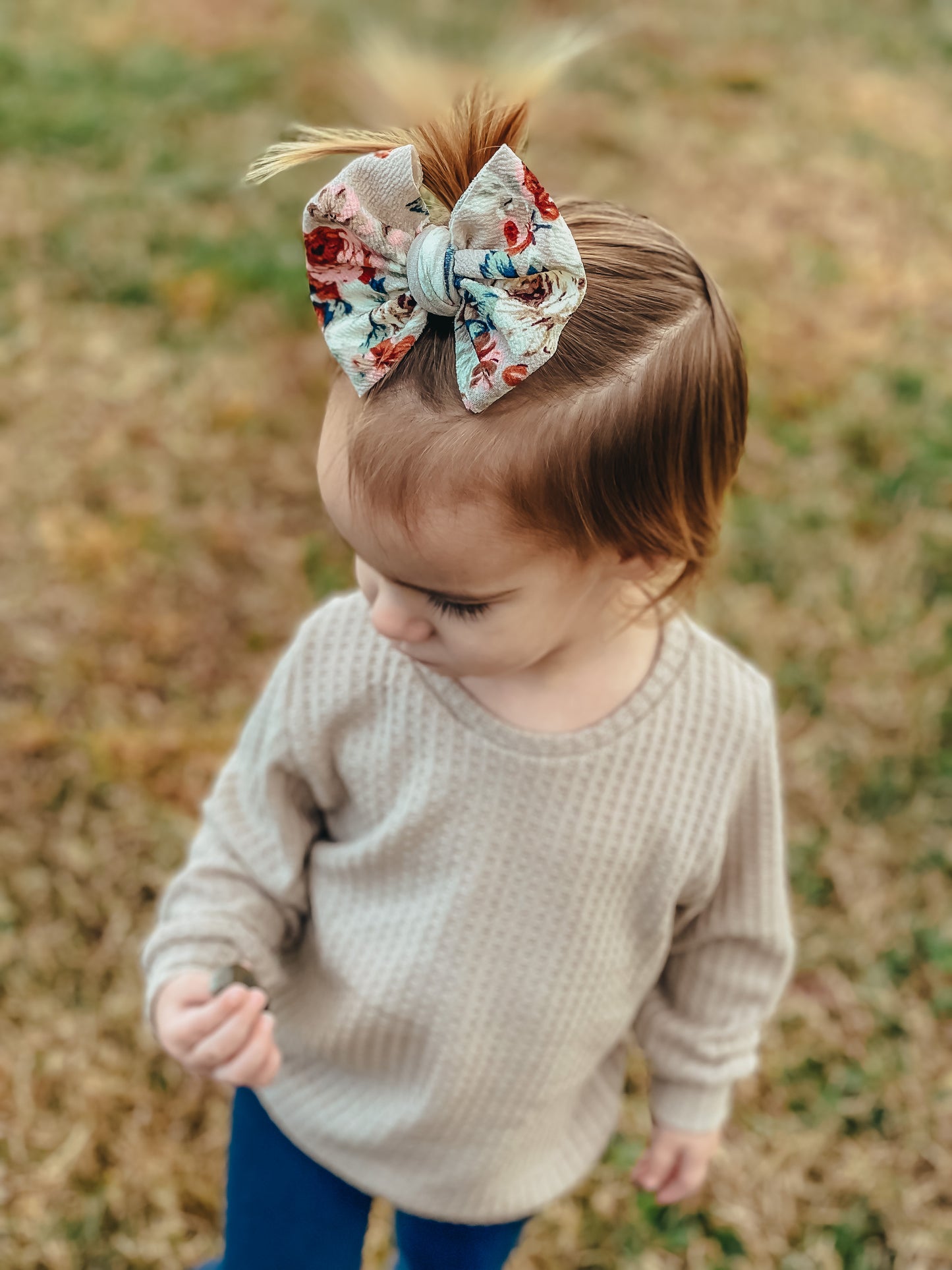 Dusty Rose Floral Bows