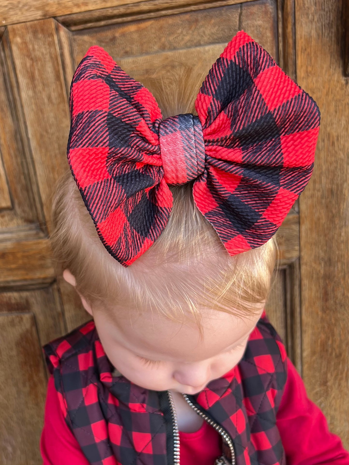 Red Buffalo Plaid Bows