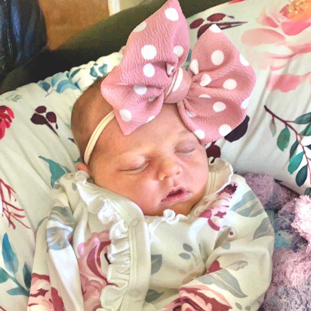 Pink Polka Dot Bows