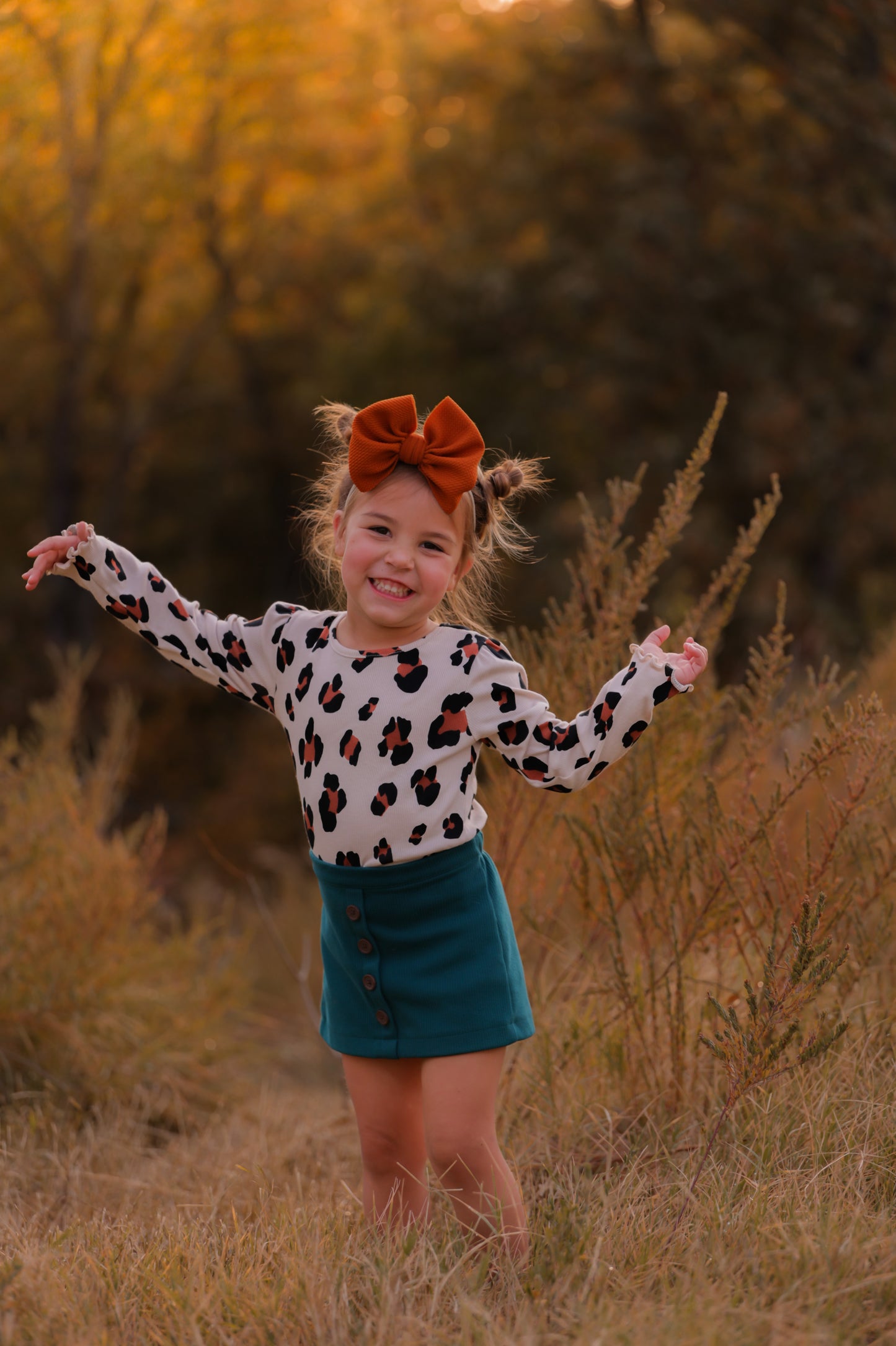 Pumpkin Orange Bows