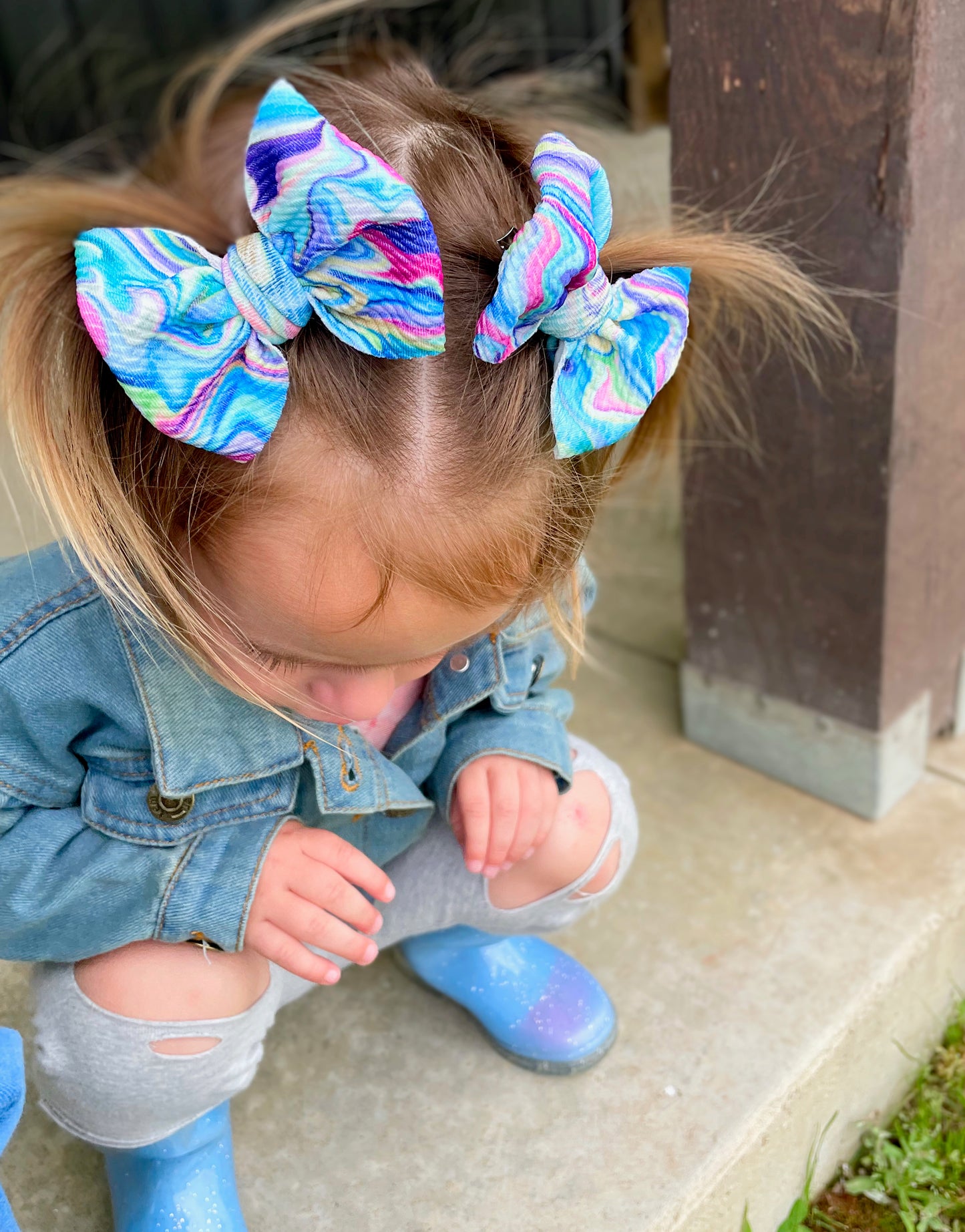 Neon Marble Piggies