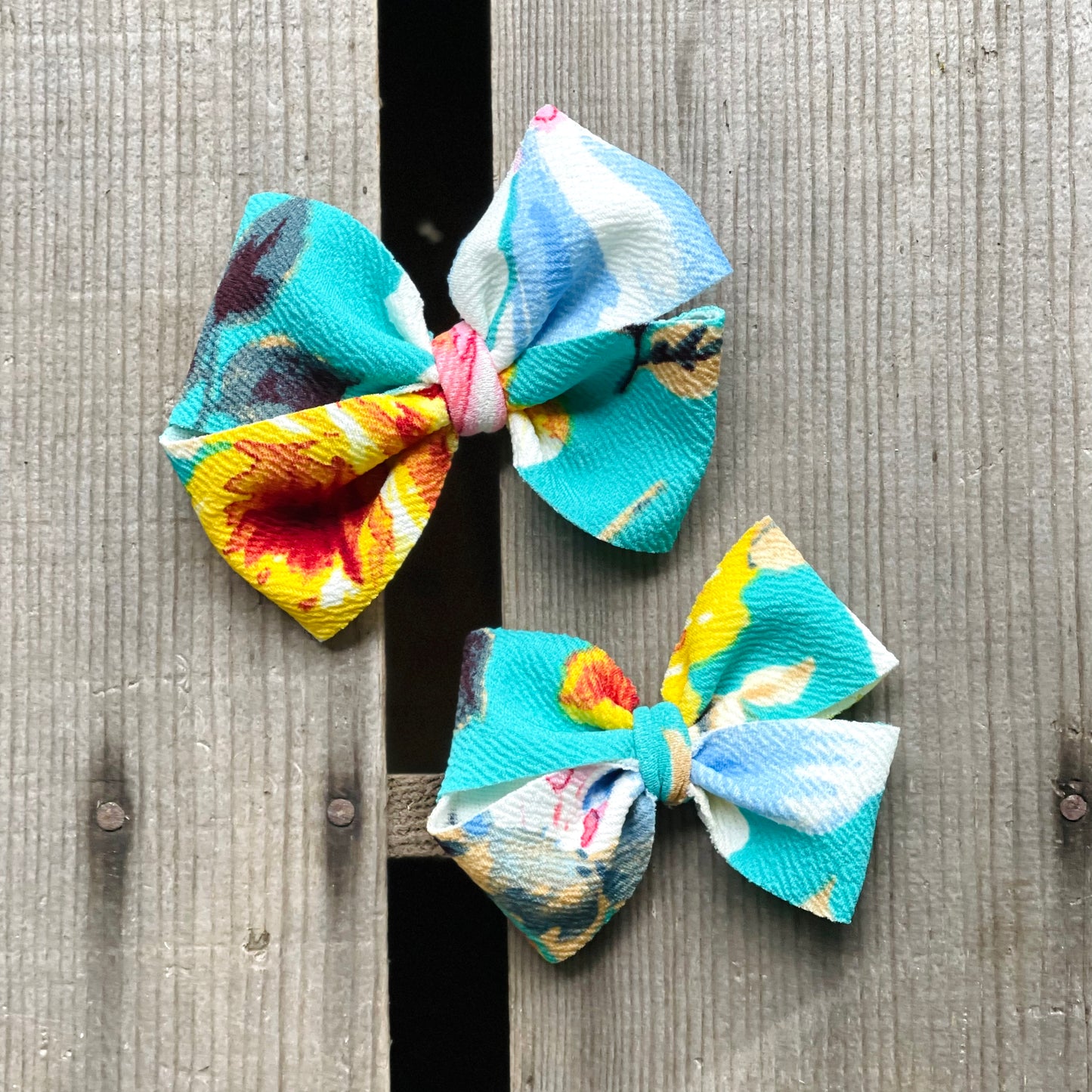 Stormy Floral Pinwheel