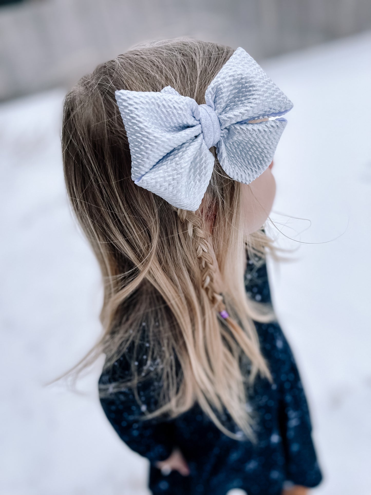 Shiny Silver Pleather Pinwheel