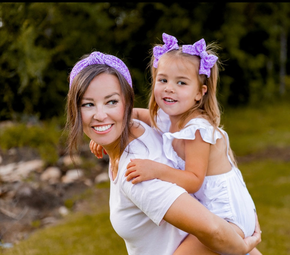 Purple Sparkle Pigtails