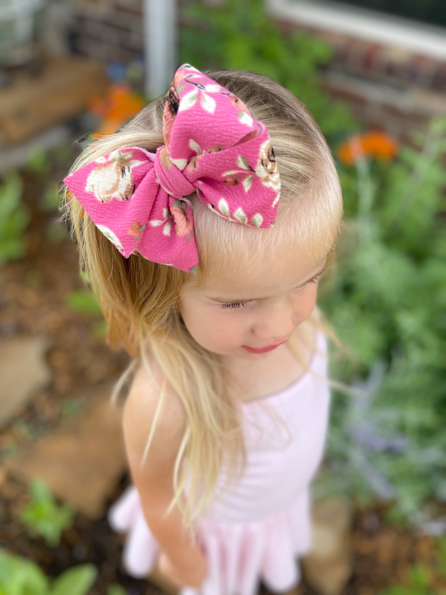 Dusty Pink Rose Pinwheel