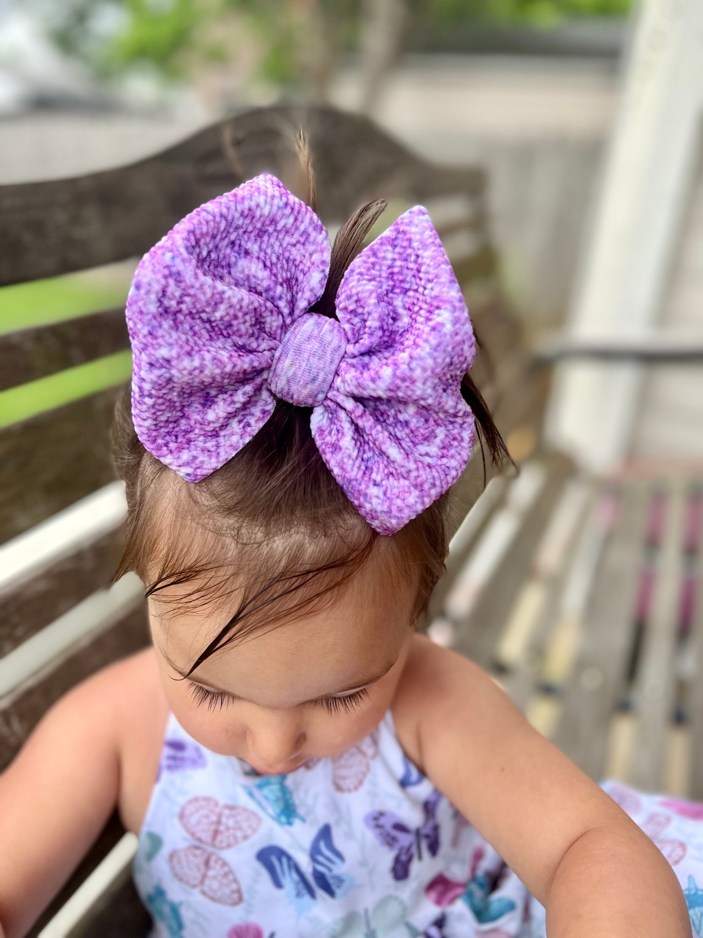 Purple Sparkle Bows
