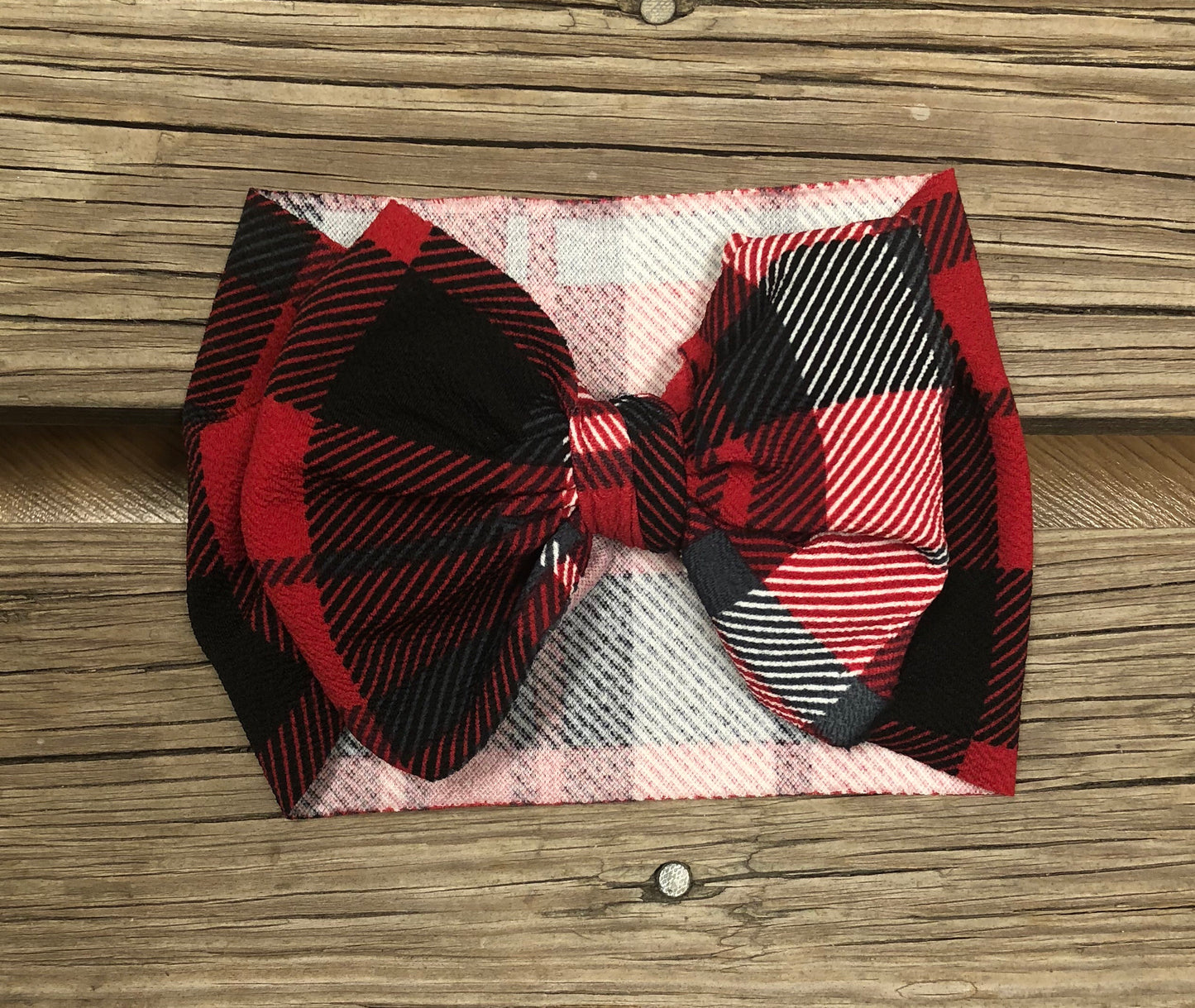 Red Plaid Headwrap
