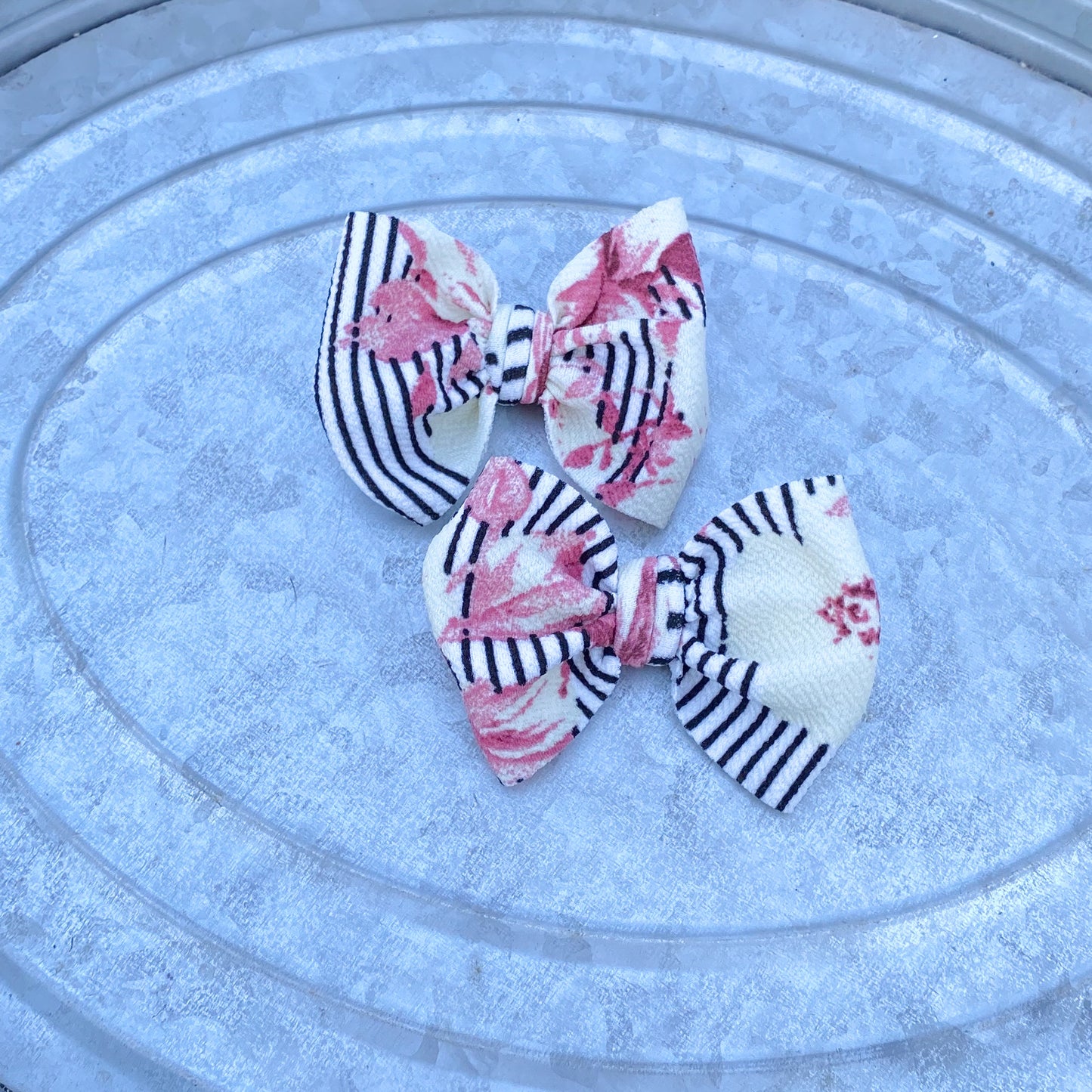 Striped Floral Piggies