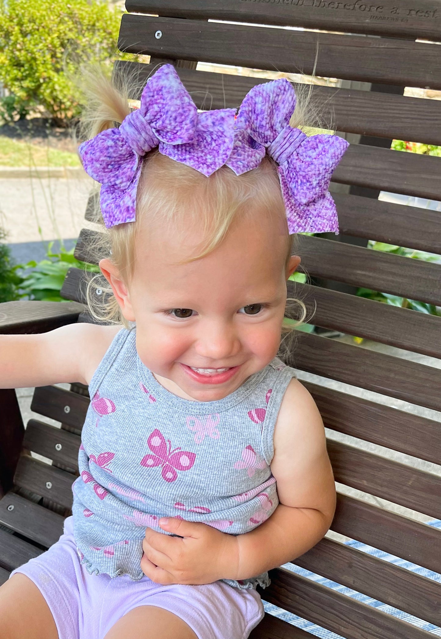 Purple Sparkle Pigtails