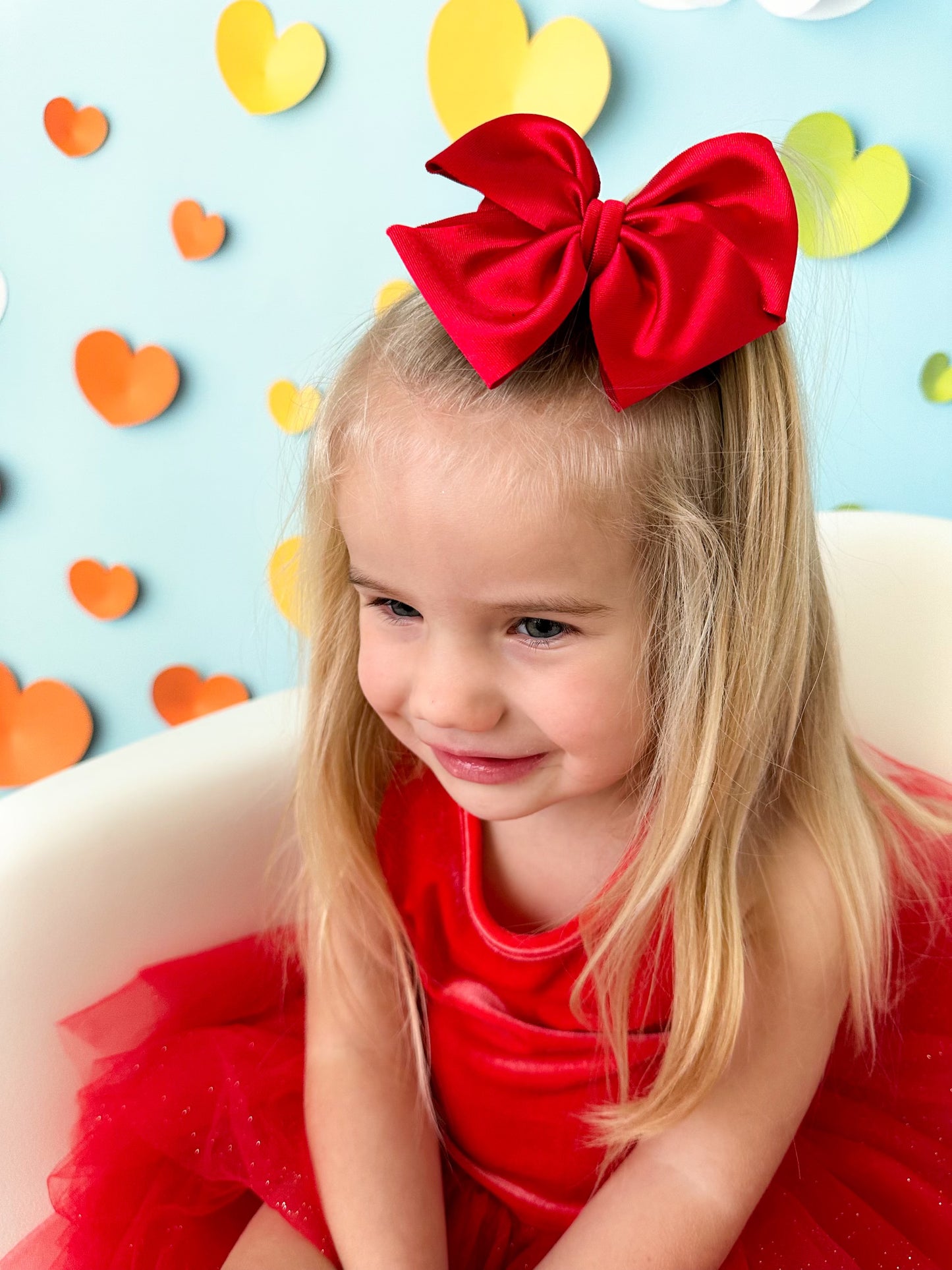 Scarlet Satin Pinwheel