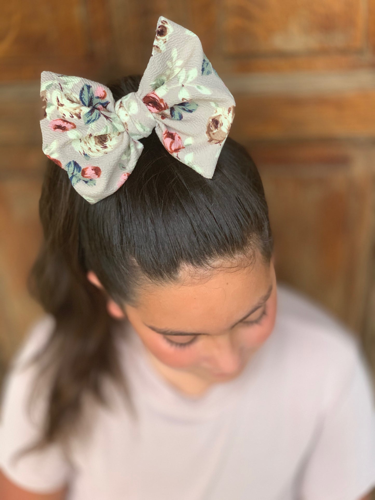 Dusty Rose Floral Bows