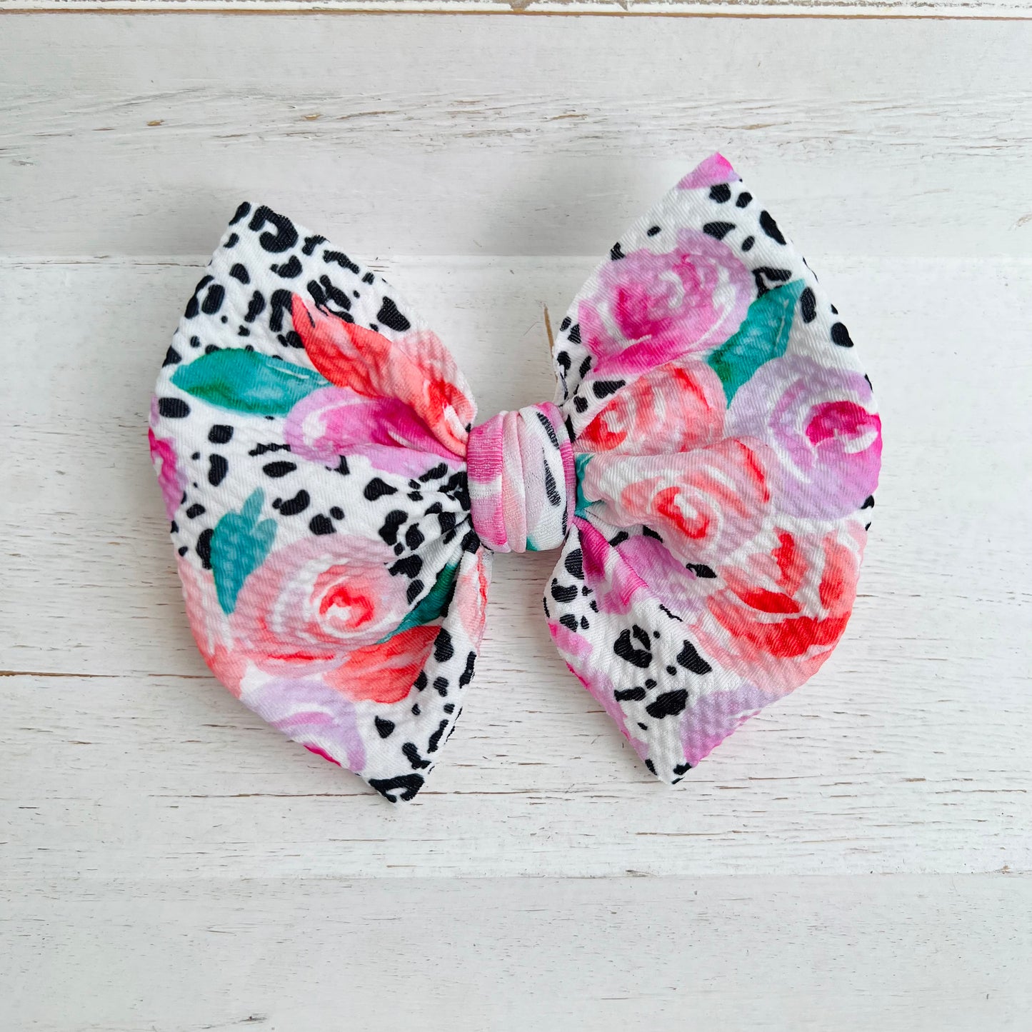 Morgan Leopard Floral Bows