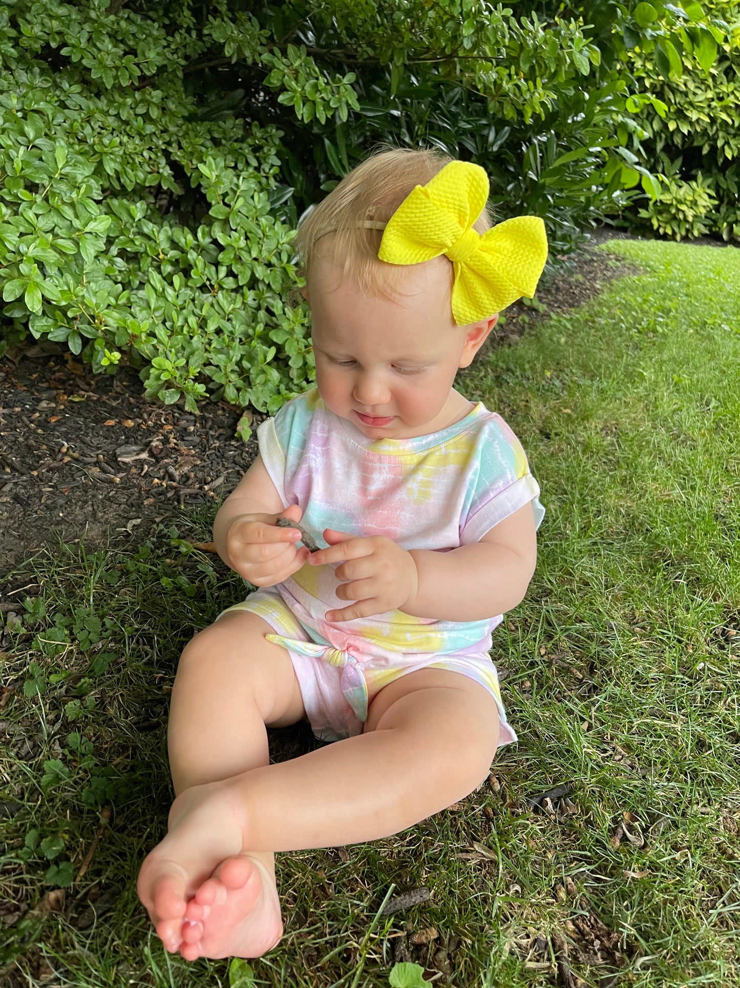 Lemon Yellow Pinwheel