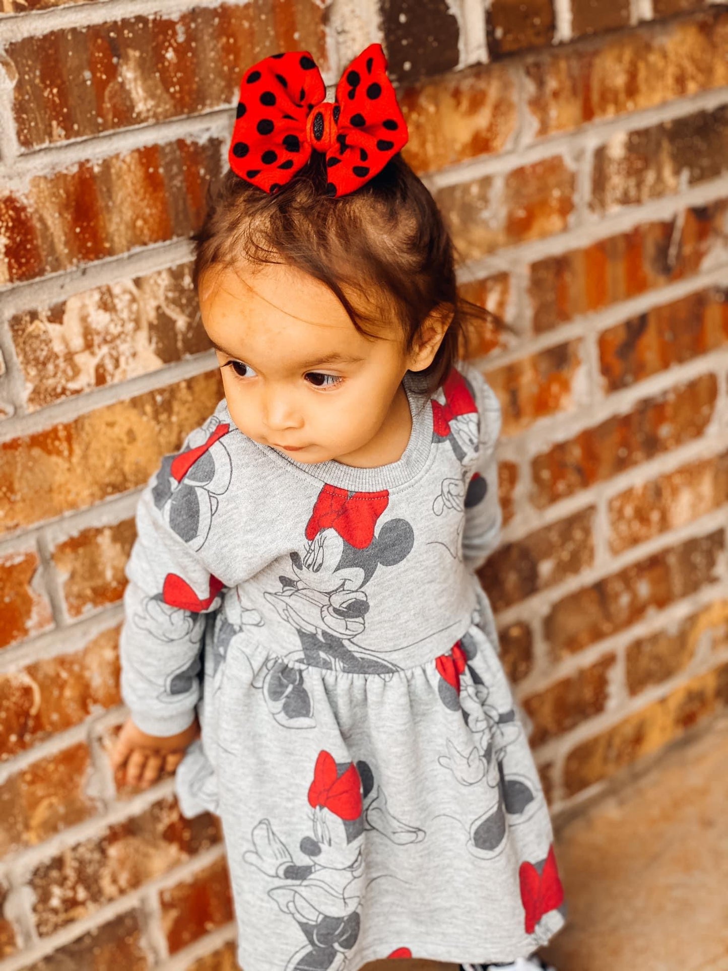 Red w/Black Polka Dot Bows