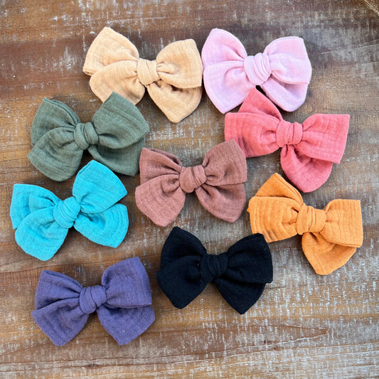 Fall Solid Dainty Bows