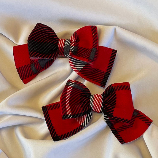 Red Plaid Pigtails