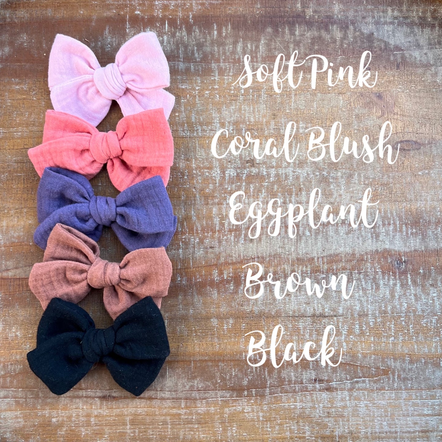 Fall Solid Dainty Bows