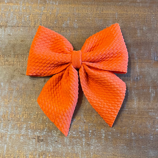 Orange Sailor Bow