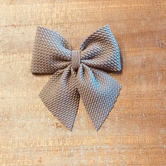Taupe Sailor Bow