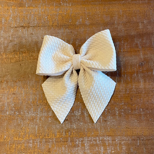 Dusty Cream Sailor Bow