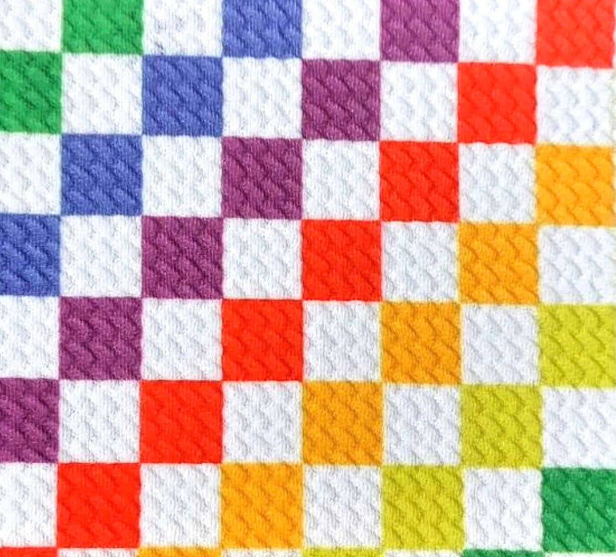 Colorful Checkered Pinwheel
