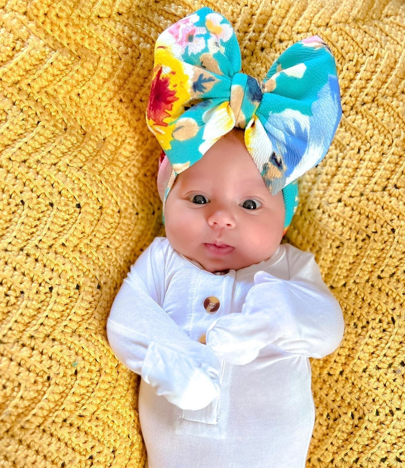 Stormy Floral Headwrap