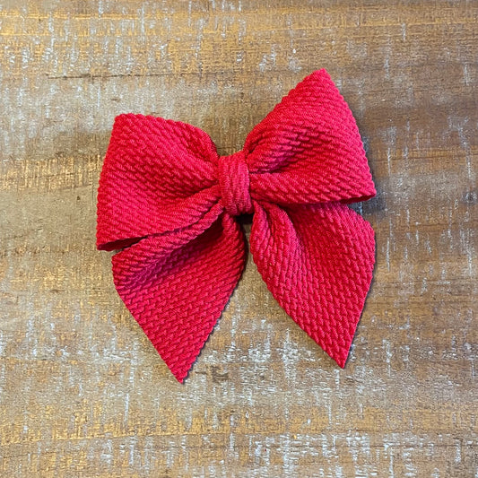 Candy Red Sailor Bow