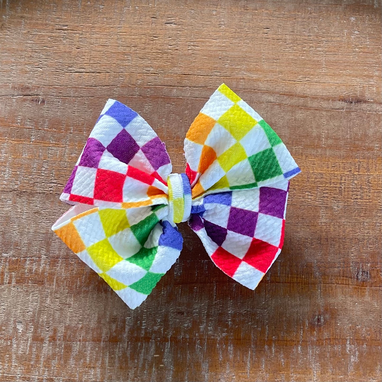 Colorful Checkered Pinwheel