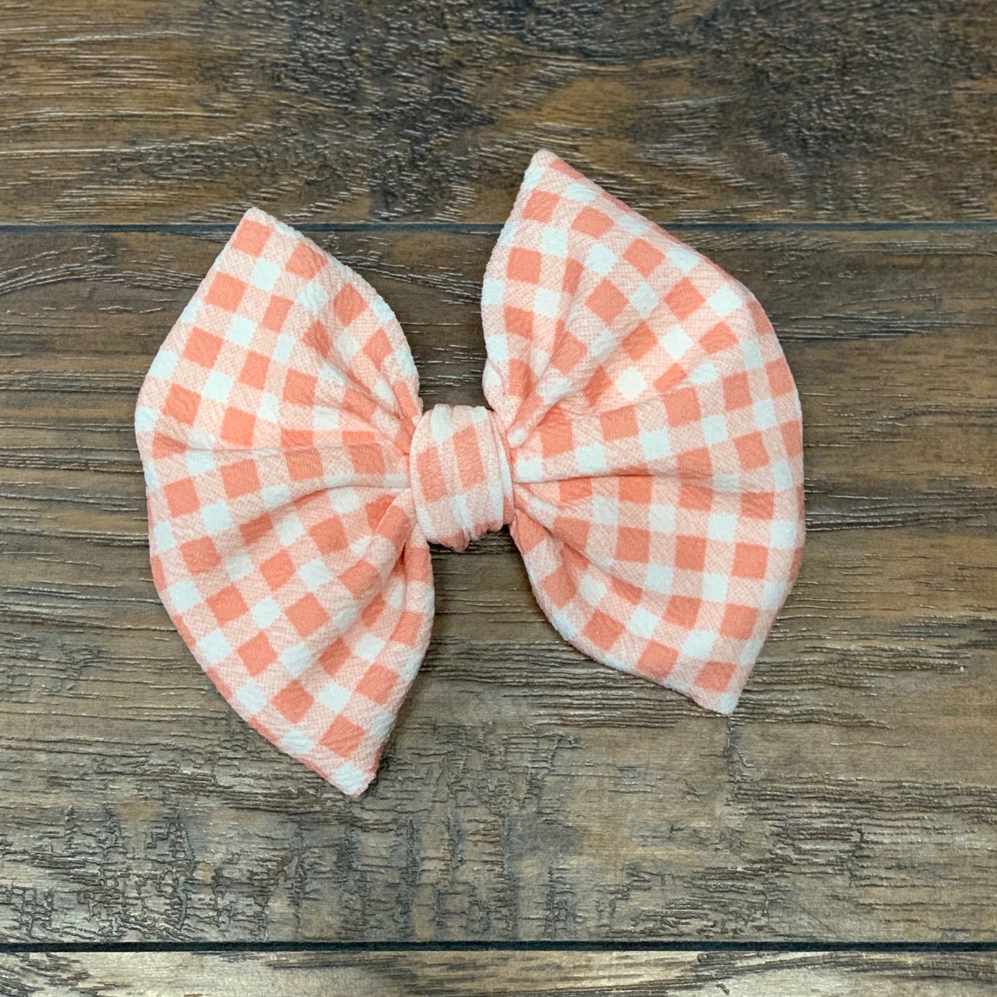 Dusty Pink Gingham Bows