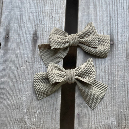 Dusty Olive Pigtails