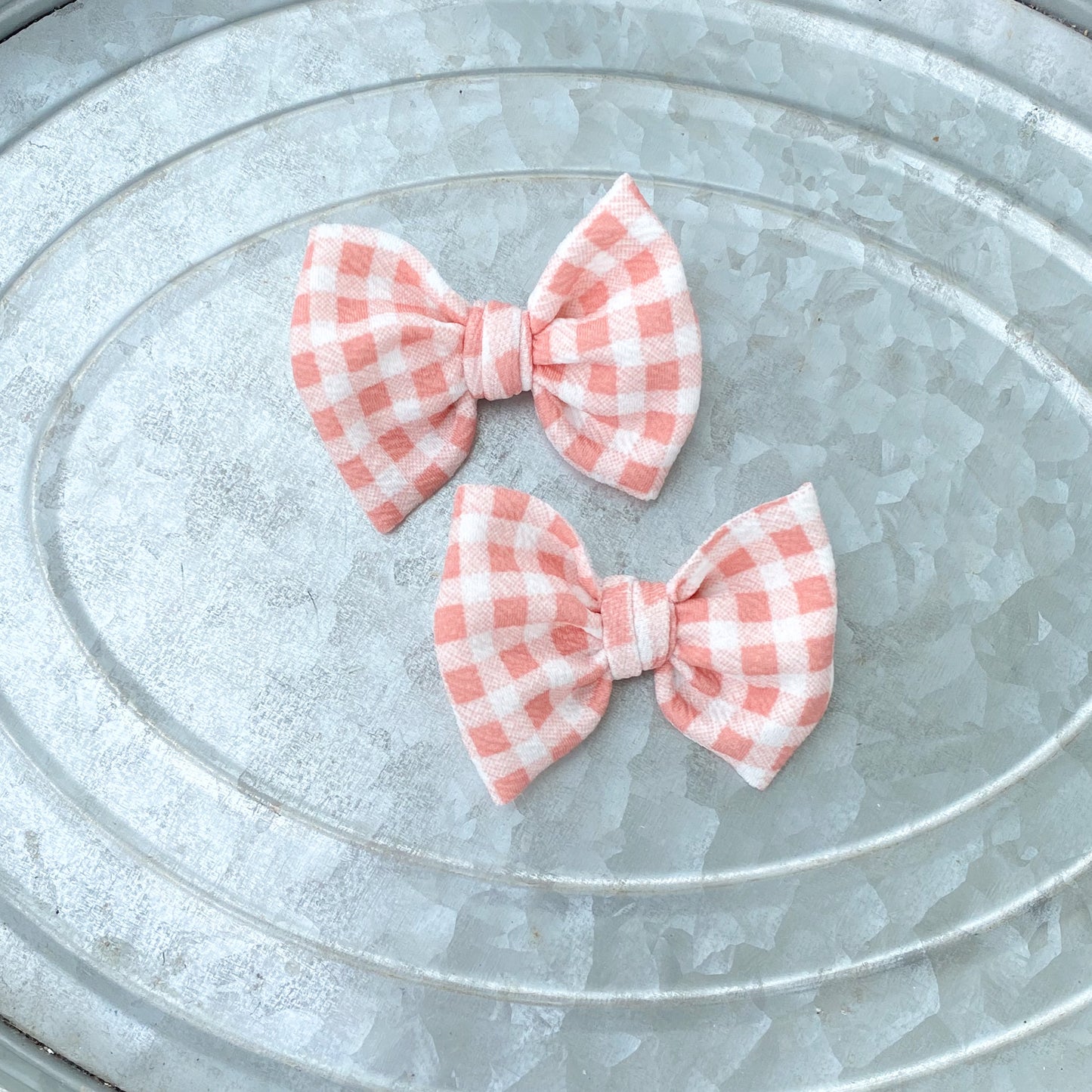 Dusty Pink Gingham Piggies
