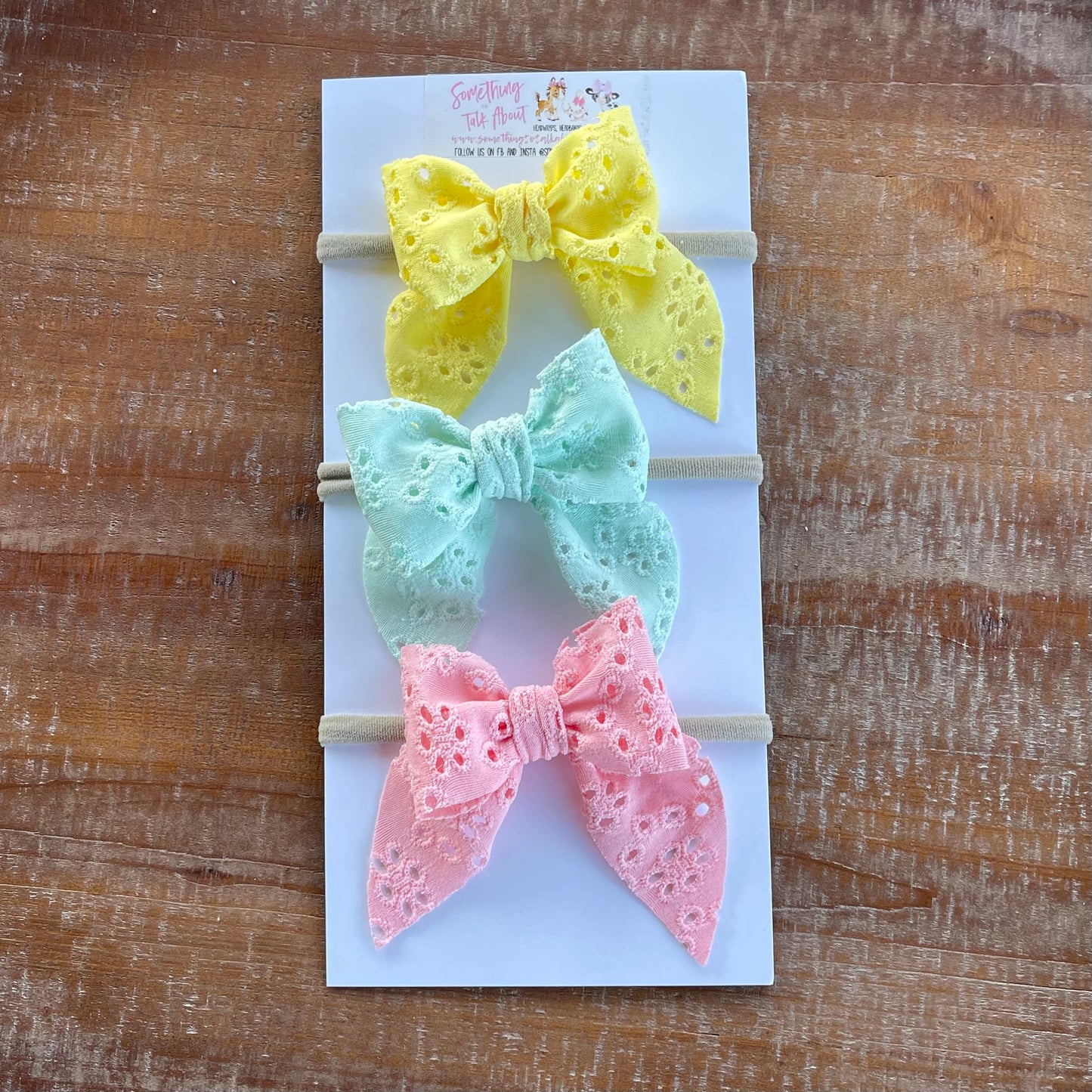 Eyelet Small Sailor Bows