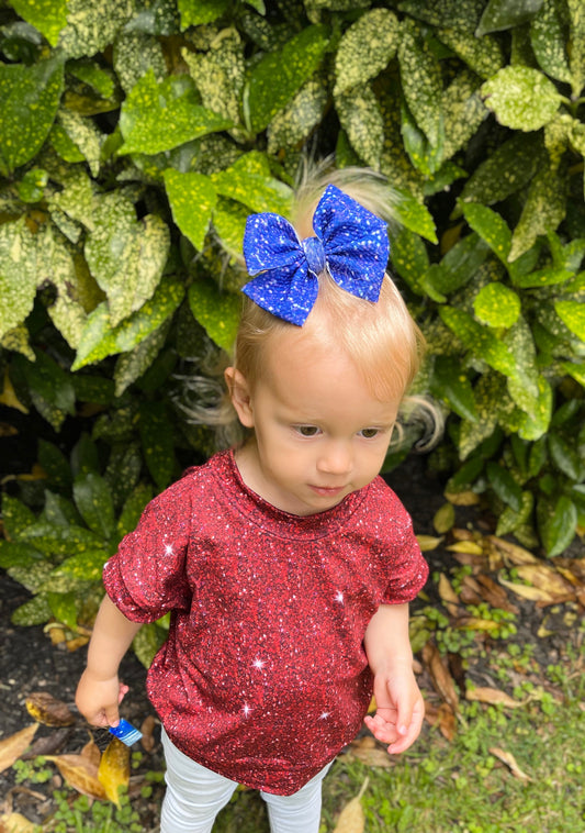 Blue Sparkle Pinwheel
