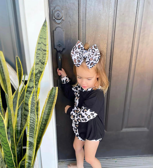 Candice Leopard Bows