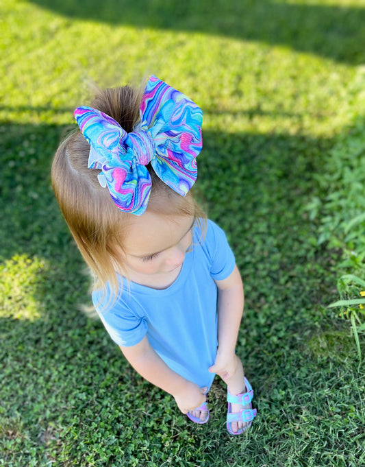 Neon Marble Bows