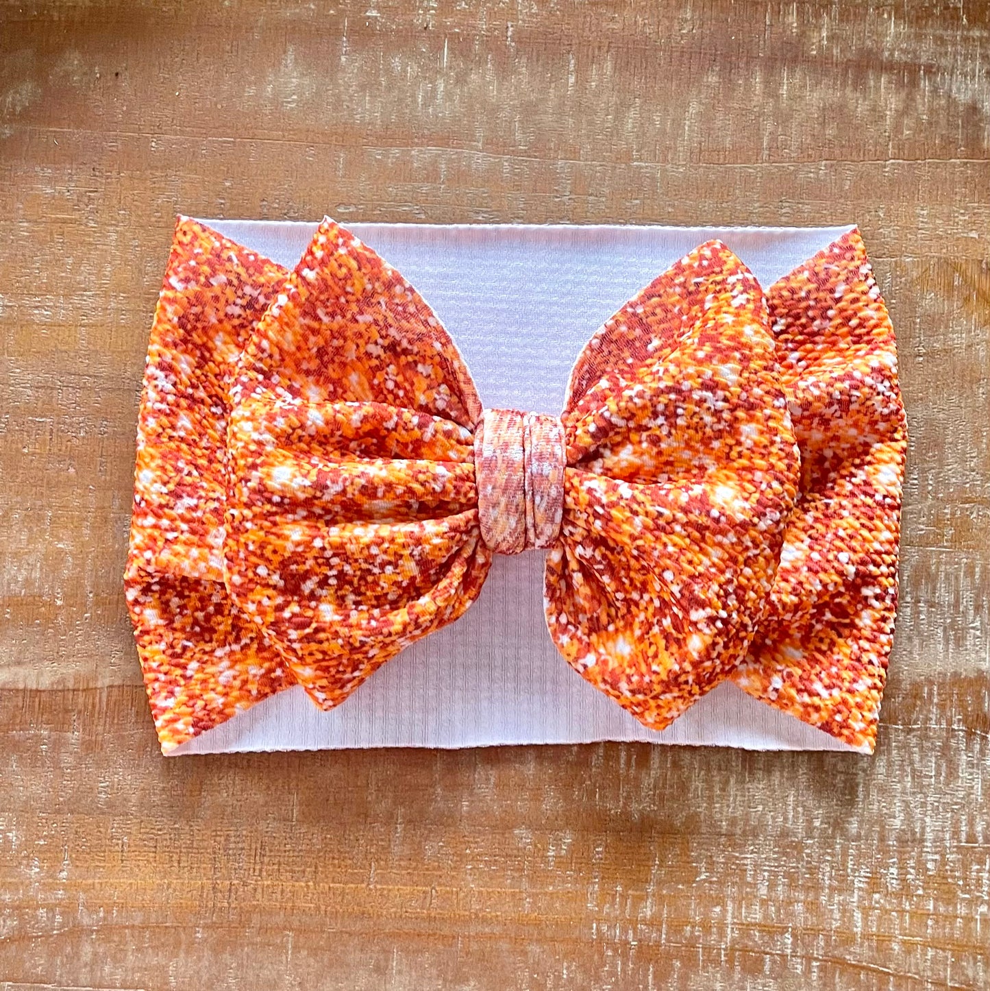 Orange Sparkle Headwrap