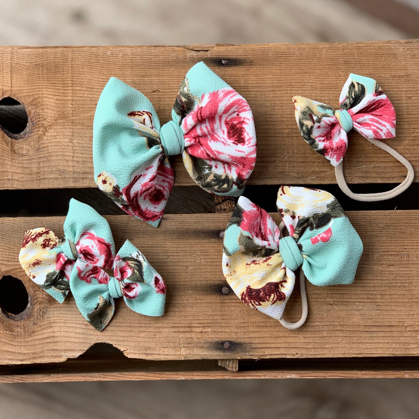 Zoey Floral Bows