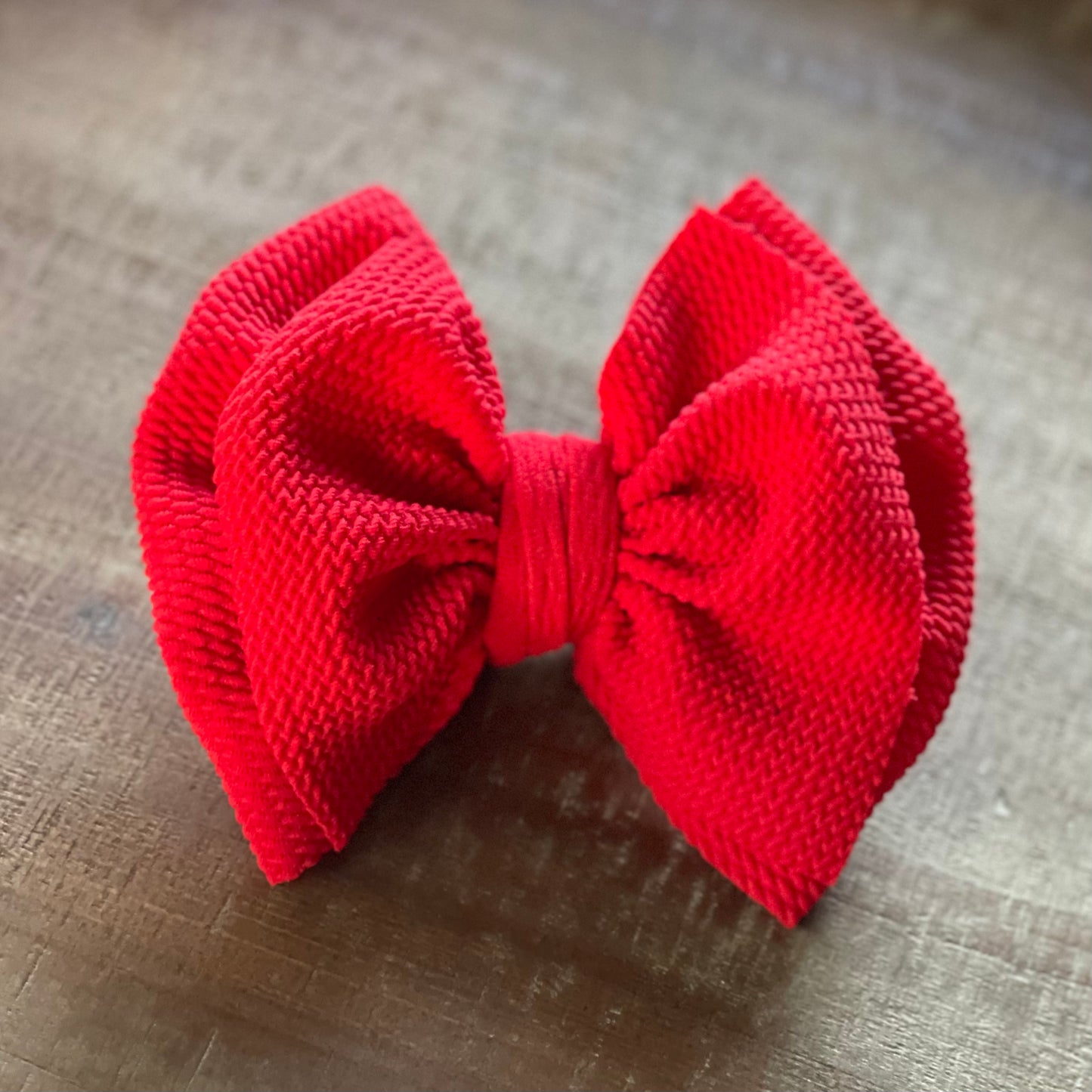 Solid Color Layered Bow