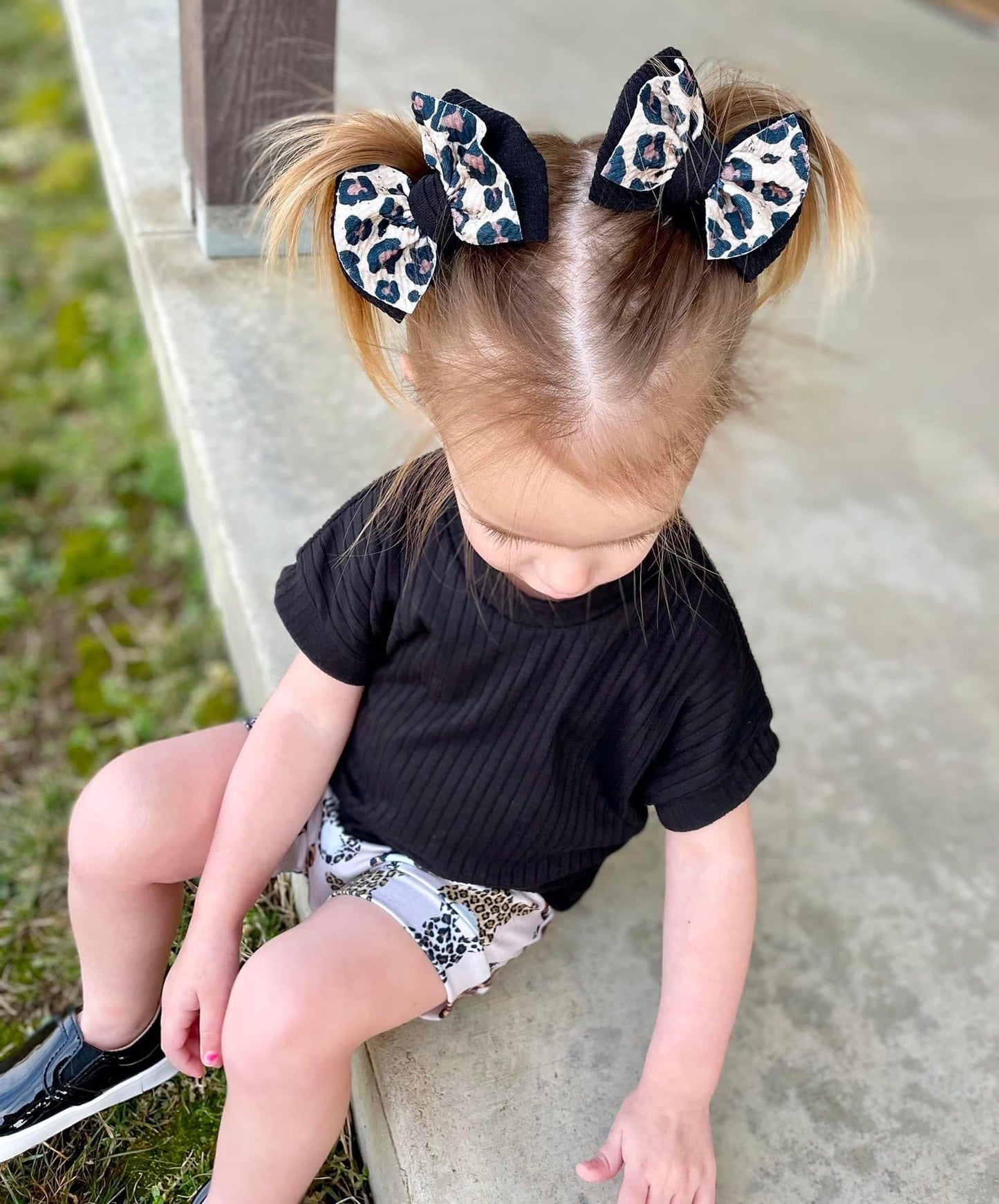 Leopard Layered Bows