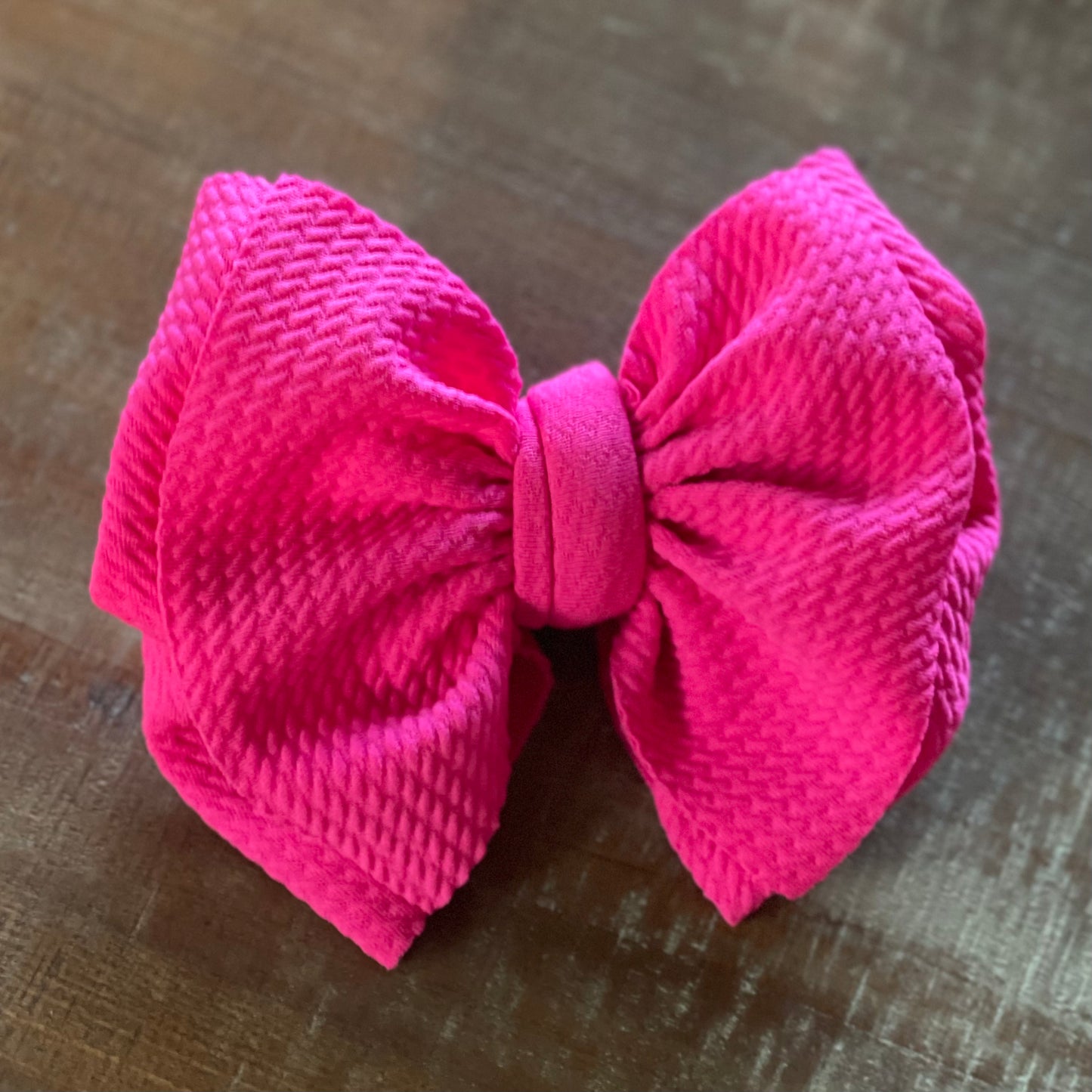 Solid Color Layered Bow